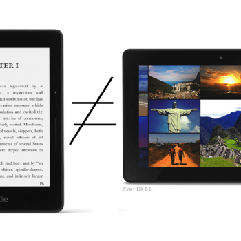 Kindle Paperwhite vs Kindle Fire HDX 8.9 Comparison
